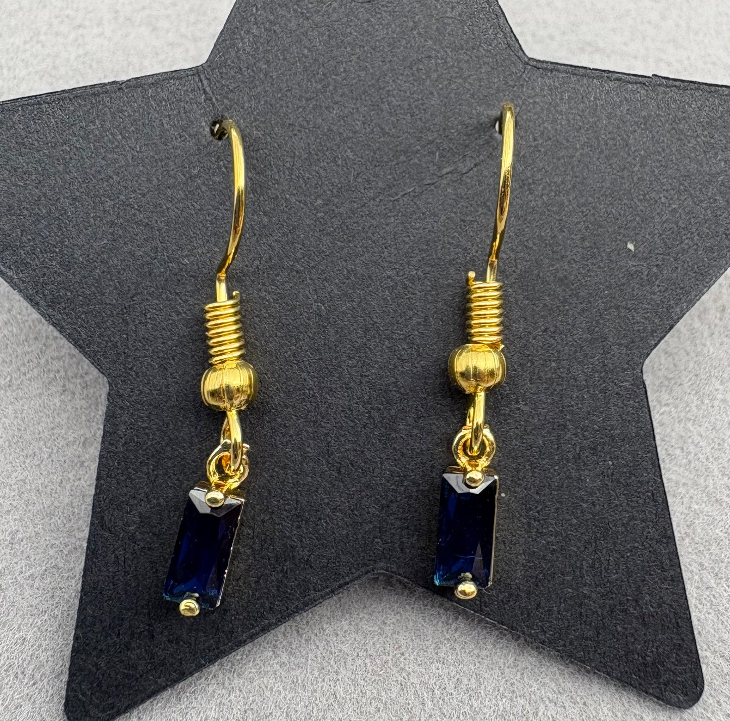 Ocean blue Droplet Earrings
