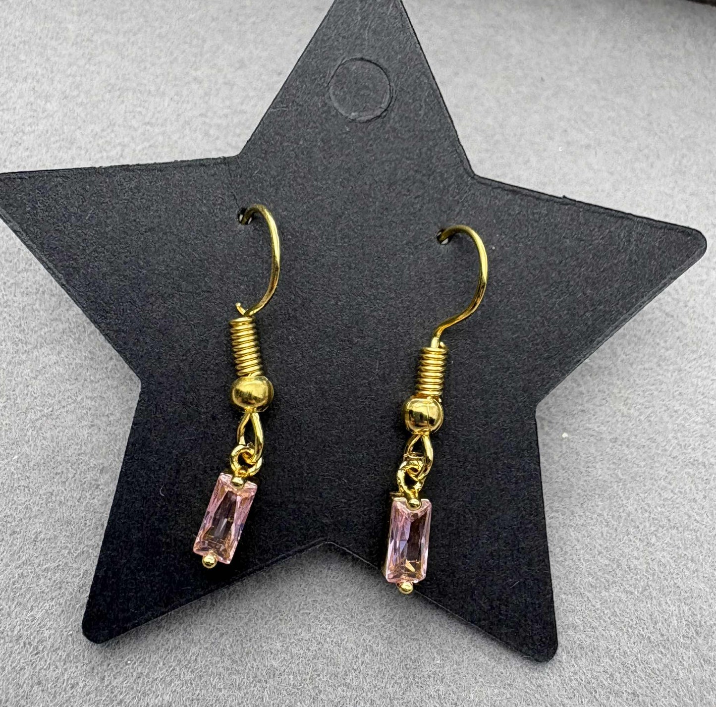 Baby Pink Droplet Earrings