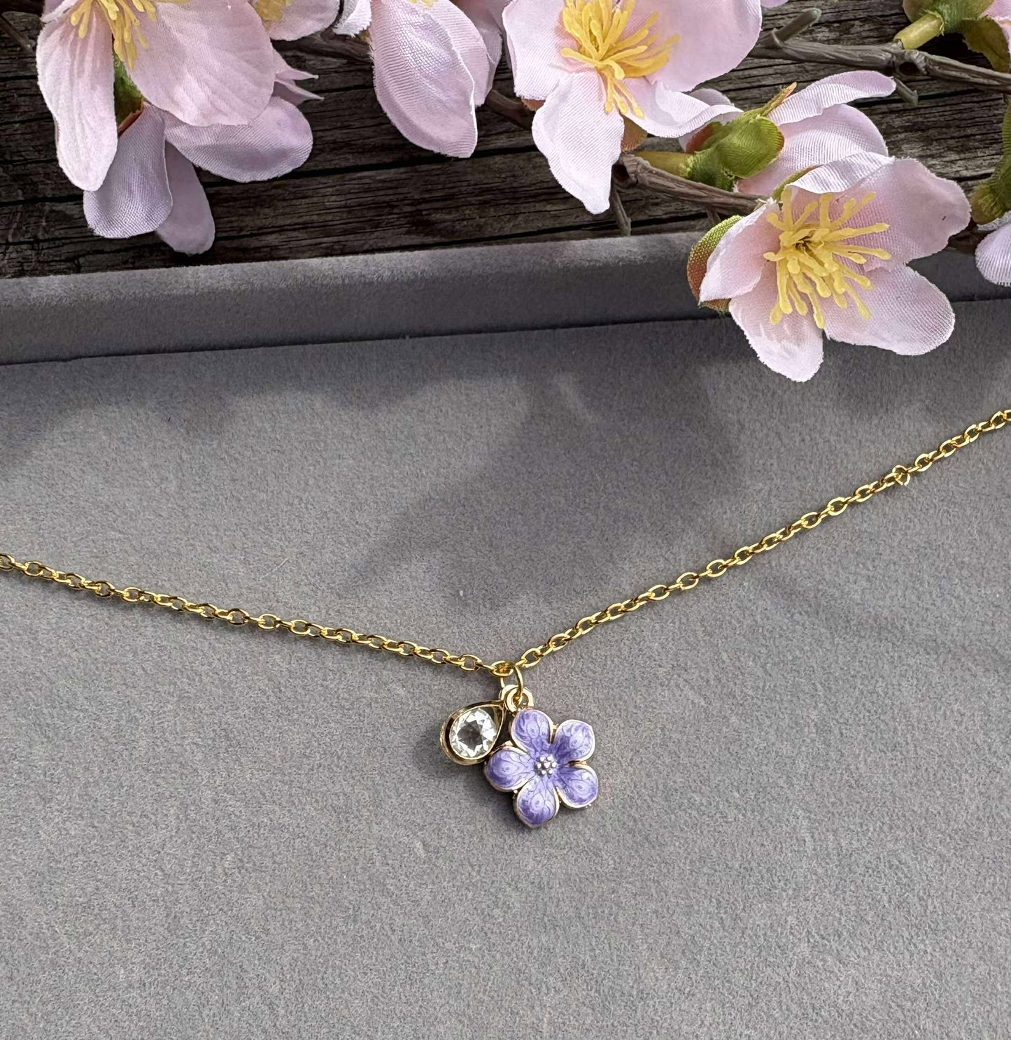 Purple Pashion Flower Bracelet