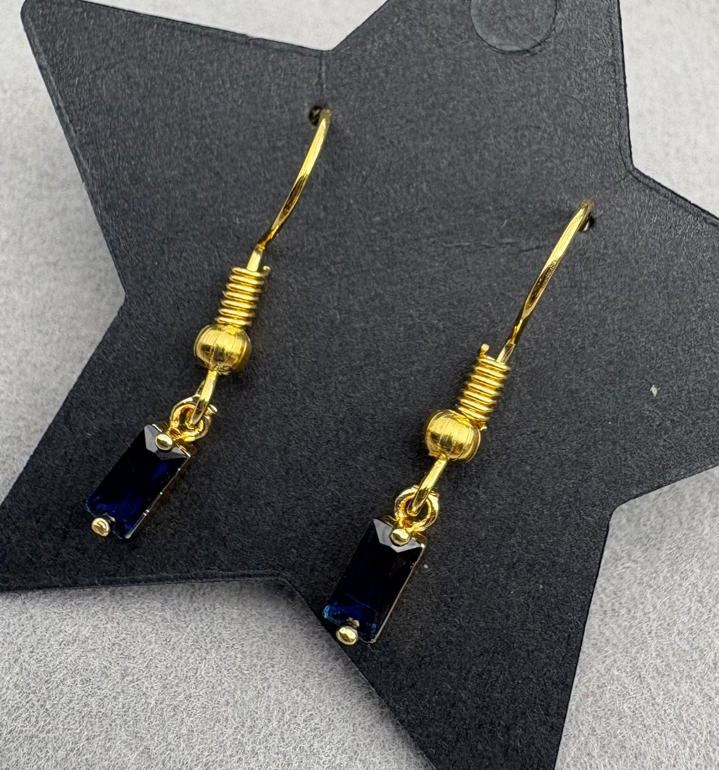 Ocean blue Droplet Earrings