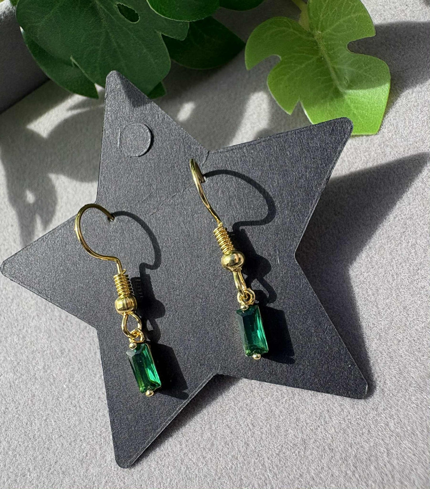 Emerald Droplet Earrings