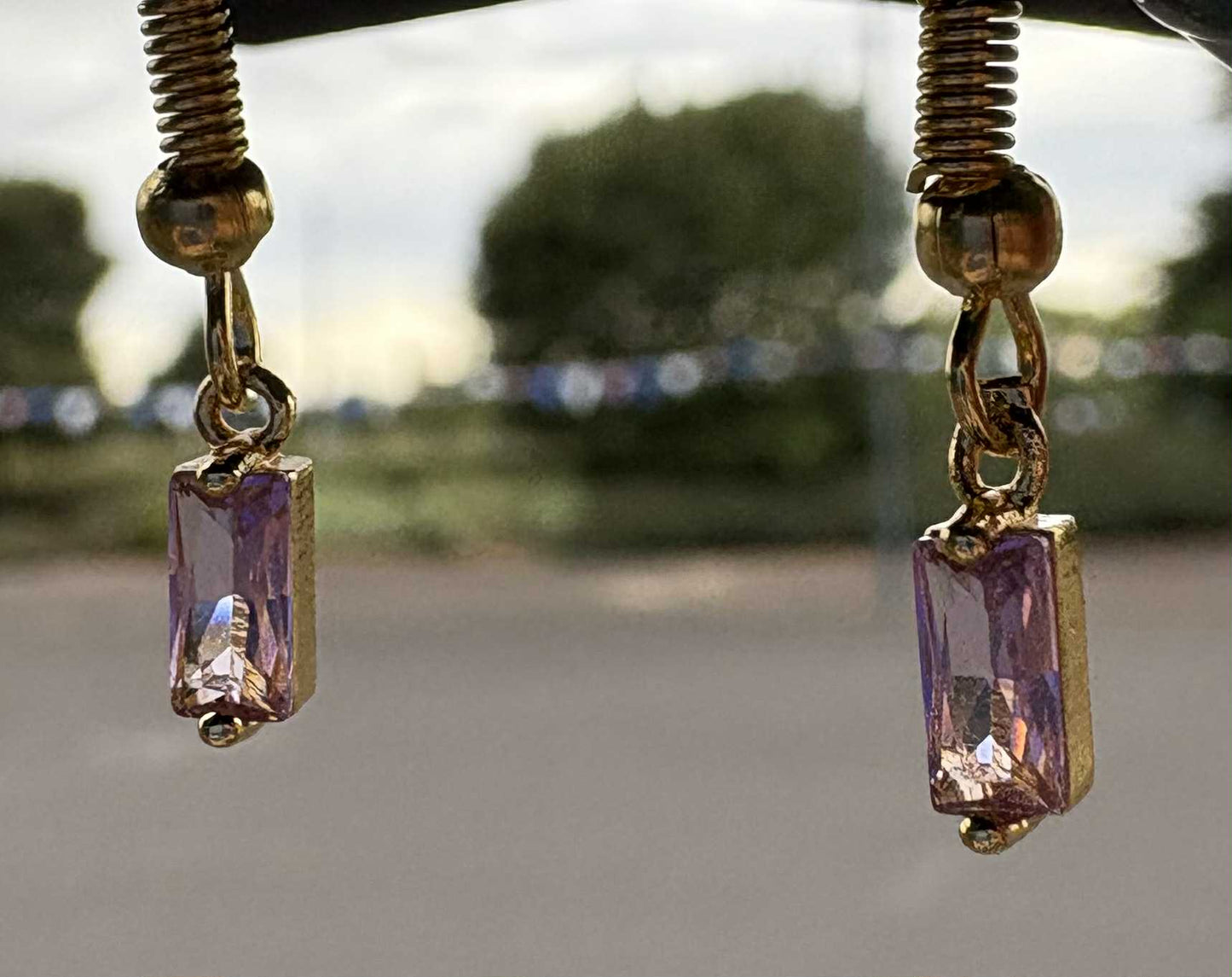 Baby Pink Droplet Earrings