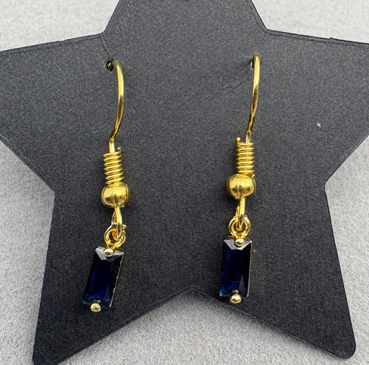Ocean blue Droplet Earrings