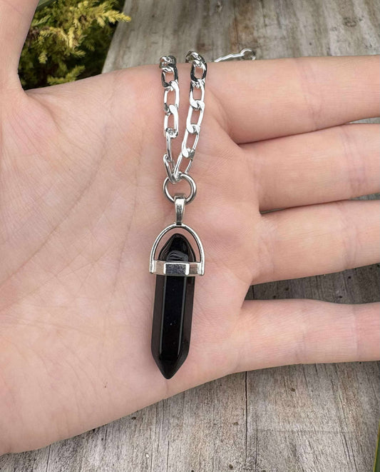 Onyx Crystal Necklace