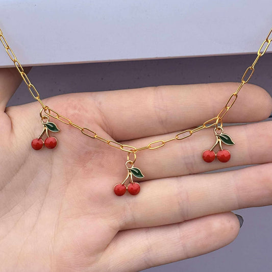 The Dainty Cherry Necklace