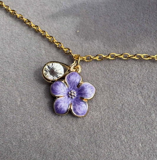 Purple Pashion Flower Bracelet