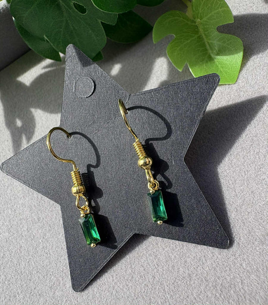 Emerald Droplet Earrings